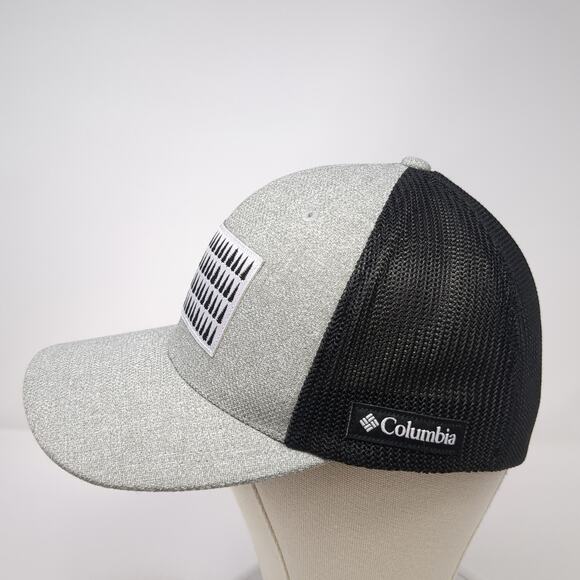 U.S. Flag Trees Fitted Trucker Hat Gray XL Embroidered Mesh Back Columbia - Picture 3 of 9